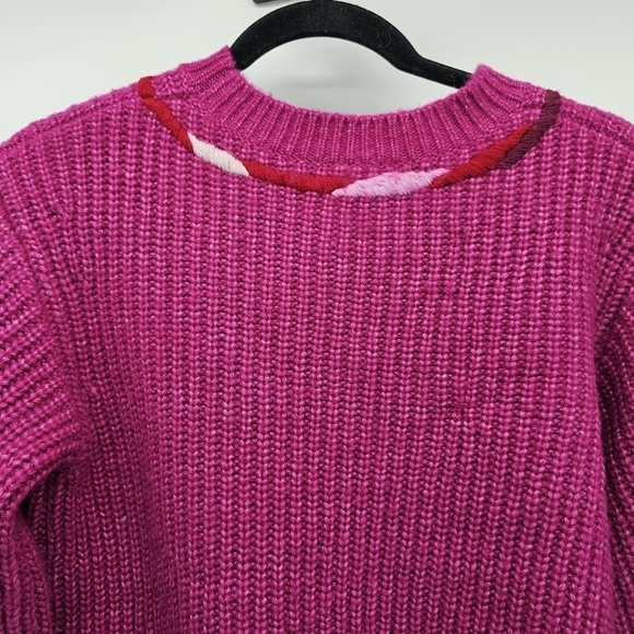 Kate Spade pink bow crew neck sweater women's size extra small - Picture 3 of 6